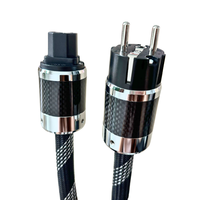 Câble d'alimentation US en cuivre pur haut de gamme Câble d'alimentation Audiophile CableUS Plug avec Figure 8 Câble d'alimentation IEC C7 IEC Longueur du câble d'alimentation: 1m