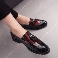 Chaussures habillées pour hommes style britannique, mocassins polyvalents pour affaires, confortables, à semelle épaisse, multicolores, lumineuses, printemps, été, automne