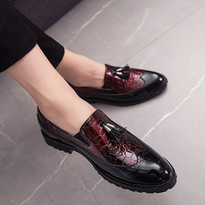 Chaussures habillées pour hommes style britannique, mocassins polyvalents pour affaires, confortables, à semelle épaisse, multicolores, lumineuses, printemps, été, automne - Product Image 2