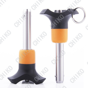 Fábrica de sujetadores de China PA6 Mango de plástico Pin de liberación rápida de precisión Pin de posicionamiento <span class=keywords><strong>BLP</strong></span> Pasador de bloqueo de cabeza esférica - Product Image 3