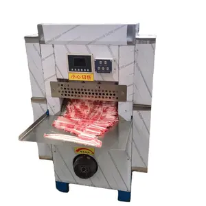 China Fabriek Leverancier Restaurant Keuken Alle Vlees Snijmachine Schapenvlees Snijmachine Handmatige Bediening Vlees Cutter Rvs Slicer Vlees