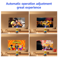 H-OBE Mini3 Google TV 4K/8K LCD Android 14 Projecteur portable Mini projecteurs 300 ANSI Lumens Mise au point automatique WiFi6 Boîtier TV