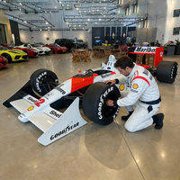 Escultura de Coche Deportivo Personalizada de Fábrica para Parque de Atracciones, Decoración de Fibra de Vidrio, Simulación de Coche, Escultura de Carreras de Fórmula