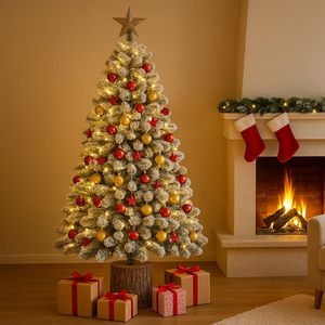 Base per Tronco di Albero di Natale in Fibra di Vetro, Diametro 32 Cm, Altezza 34 Cm, per Alberi Fino a 180 Cm - Product Image 6