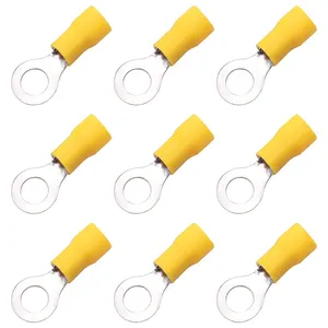 12-10AWG Insulated Terminals Ring Electrical Wire Crimp Connectors With PVC Insulation CE Approval