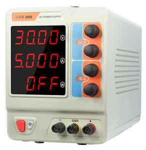 빅터 DC 리니어 정전압 전원 공급 장치 30V, 5A 디지털 조정 가능 실험실 등급 컬러 대형 화면, OVP/OCP/OTP - Product Image 5