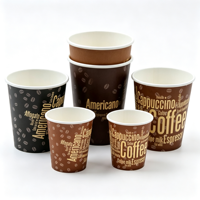 Manchons en papier ondulé kraft personnalisés avec logo imprimé pour gobelets à café et bubble tea, pour boissons chaudes