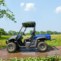 Kingwoo Véhicule électrique certifié EEC 4 places, buggy automatique, UTV 60V avec batterie 8V 150Ah et autonomie de 80 km