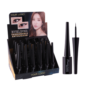 <span class=keywords><strong>Delineador</strong></span> de ojos líquido extrafino de alta pigmentación de marca privada <span class=keywords><strong>Delineador</strong></span> de ojos líquido resistente al agua negro azabache vegano Libre de crueldad de larga duración - Product Image 1