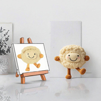 Jouets en peluche personnalisés brodés de dessins animés, super doux, en coton PP, avec doublure en maille et finition mate, pour anniversaire et anti-stress