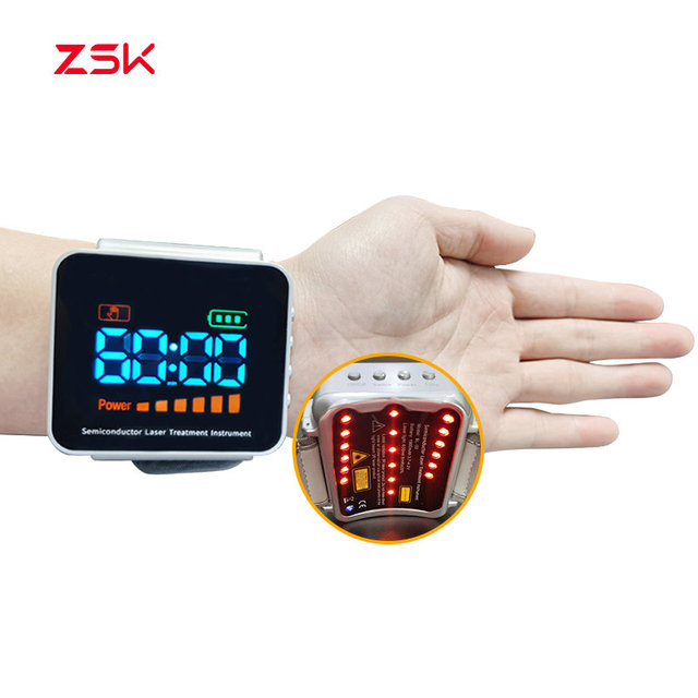 650nm Therapeutic Laser Massager Watch USB Rechargeable Handheld Design Timing Control Relieve