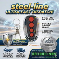 Télécommande de remplacement pour ouvre-porte de garage sectionnel Steel-Line ZT-07 SD800, moteur 433,92 MHz, code roulant, porte-clés