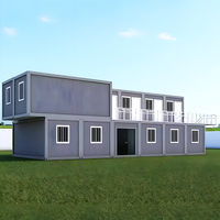 Maison conteneur préfabriquée en acier pliable de 20 pieds 40 pieds Maisons modulaires extensibles Maisons de campagne Villa et hôtel extensibles à vendre