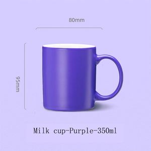 Magnifiques tasses en céramique de différentes couleurs, en porcelaine fine, OEM pour le lait et le café - Product Image 4