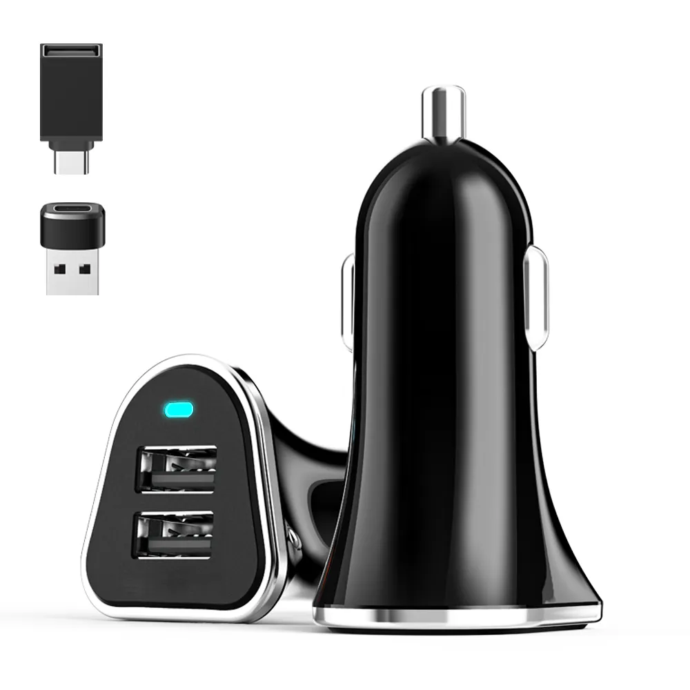 2.4A 3.1A Dual USB Car Charger With Smart IC Intelligent Protection Phone