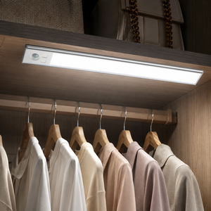 Luz LED para Gabinete con Sensor de Movimiento, Lámpara Nocturna de Instalación Magnética, 3 Temperaturas de Color, Recargable por USB para Cocina y Armario - Product Image 1