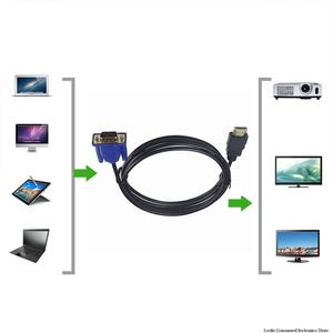 Mạ Vàng 1080P 1m 1.5m <span class=keywords><strong>3M</strong></span> 5m HDMI để <span class=keywords><strong>VGA</strong></span> Cáp HDMI Nam để VGA15 pin nam HDMI để <span class=keywords><strong>VGA</strong></span> chuyển đổi cáp - Product Image 6