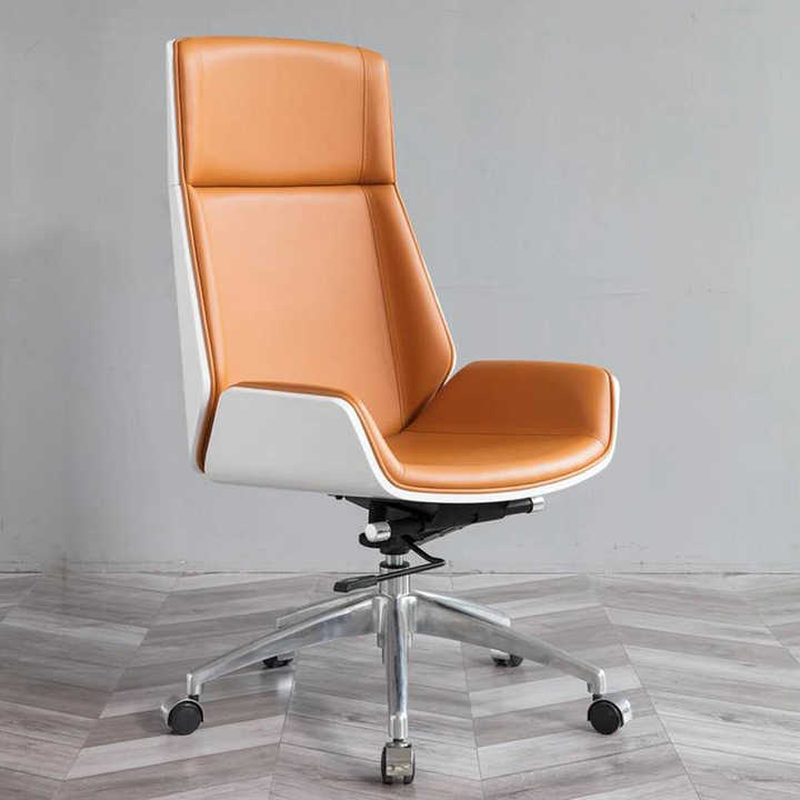 Leather Office Room Chair Modern Luxury Executive Boss Manager Working Chair With Wheels