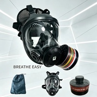 Masque respiratoire panoramique multi-usages, masque à gaz en silicone liquide avec filtre ABEK, bloque les fumées de peinture et les odeurs chimiques