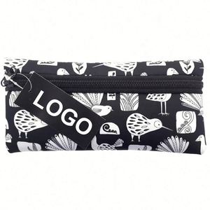Factory Price Custom Logo Neoprene Waterproof Portable Cosmetic Bag Custom Print Stationery Pouch Pencil <b>Case</b> - Product Image 1