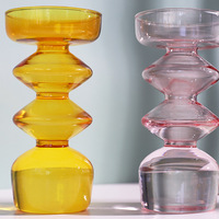 Ins belle style B & B salon table à manger décoration bulle transparente vase hydroponique verre coloré art vase