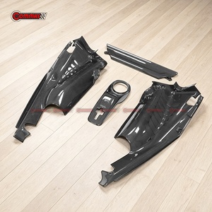 แผงห้องเครื่องยนต์คาร์บอนแห้งแบบ OEM ชุดเต็มสำหรับ Ferrari 488 GTB แผ่นปิดห้องเครื่องคาร์บอนเงา จัดส่งโดยตรง - Product Image 6