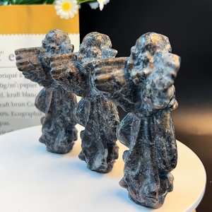 Wholesale Hand Carved Natural Crystal <b>Angel</b> Figurine for Home Desktop Decoration - Product Image 2