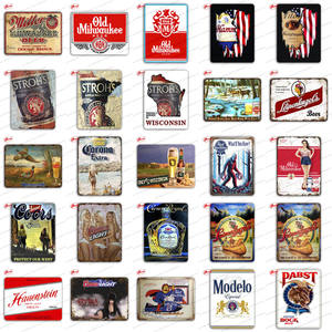 12 "X16" Vintage métal signe <span class=keywords><strong>Miller</strong></span> bière personnalisé personnalisé étain signe Bar Club Pub Restaurant décoration murale rétro étain plaque - Product Image 3