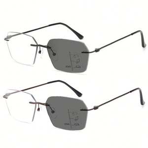 Gafas de Lectura Progresivas con Cambio de Color 2025, Anti Luz Azul, Fotocromáticas, Multifocales, para Hombre - Product Image 1