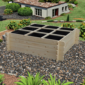 <span class=keywords><strong>Jardinière</strong></span> de fleurs en bois surélevée en bois avec doublure - Product Image 3