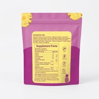 En stock – Compléments probiotiques quotidiens pour femmes – Gommes à l'orme rouge saveur ananas – Probiotiques féminins + Gommes hydratantes