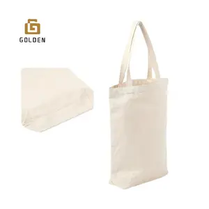 Golden 2024 Large Travel Luggage Duffel Eco Foldable Women's Square Custom Your Own Shopping Cotton Canvas Tote Bags For Men