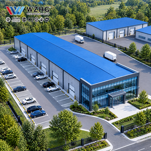 Bâtiment administratif de parc logistique avec structure en acier préfabriquée pour les équipes de gestion et les opérations commerciales - Product Image 1