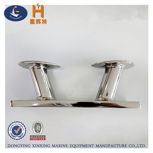 Abrazadera de bolardo Hoen doble resistente de acero inoxidable 316 para abrazadera de cuerda de amarre de remolque de barco marino - Product Image 3