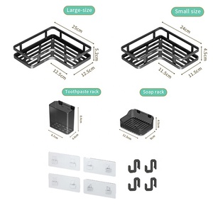 Estante <span class=keywords><strong>de</strong></span> <span class=keywords><strong>esquina</strong></span> sin perforación <span class=keywords><strong>Baño</strong></span> Organizar Caddy <span class=keywords><strong>de</strong></span> ducha <span class=keywords><strong>de</strong></span> <span class=keywords><strong>esquina</strong></span> adhesivo - Product Image 4