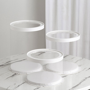 Caixa Redonda Transparente para Bolo, Embalagem de Acetato, Caixa de Bolo de Plástico de 10 Polegadas (cm) - Product Image 5