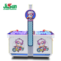 Machine de jeu de réaction personnalisable pour enfants, design de dessin animé mignon, fonctionne à pièces, néon LED, style arcade