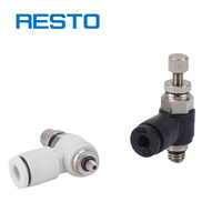 Raccord coudé rapide mâle RESTO Mini SL5-M3, régulateur de débit d'air, vannes de régulation de vitesse 0-1,0 MPa pour tube de 5 mm