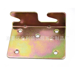 Charnières de lit en fer plaqué, durables, supports d'angle pour meubles de maison, pièces de fixation - Product Image 3