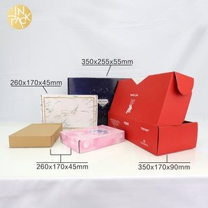 Trong Gói Bao Bì Giấy Gợn Sóng Tùy Chỉnh Quần Áo Màu Đen Hộp Vận Chuyển Gửi Thư Có Bao Bì Logo - Product Image 4