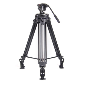 Trung Sơn Nhà Máy Thiết Kế Mới Chuyên Nghiệp DSLR Máy Ảnh Chụp Nhôm Heavy Duty <span class=keywords><strong>Tripod</strong></span> Với Giảm Xóc Thủy Lực Đầu Chất Lỏng - Product Image 1