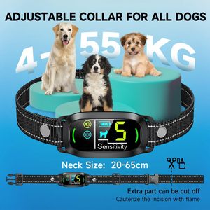 No Shock UKCA CE Dispositivo de disuasión de ladridos de perros <span class=keywords><strong>Control</strong></span> de ladridos recargable 5 Vibración de pitido de sensibilidad ajustable para todas las razas - Product Image 6