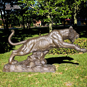 Tevi fabbrica Cast <span class=keywords><strong>di</strong></span> bronzo realistico personalizzato grande <span class=keywords><strong>tigre</strong></span> scultura e statua per la riserva naturale decorazione esterna - Product Image 4