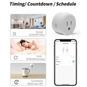 Prise intelligente Wi-Fi Tuya Matter US 10A avec minuterie, programmation, télécommande et contrôle vocal - Product Image 6