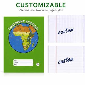 Carnet d'exercices africain en gros pour étudiants, agrafé, réglure Seyès, logo personnalisé, pour usage scolaire, fabricant de cahiers d'exercices - Product Image 6