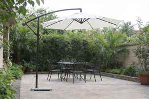10ft Quality Stainless Steel Polyester Waterproof Modern LED Cantilever Offset Outdoor <b>Patio</b> <b>Umbrella</b> for Courtyard & Park - Product Image 4