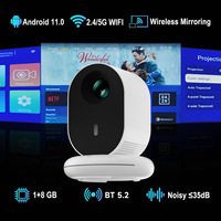Vente flash - Projecteur intelligent pour cinéma maison Android WIFI avec batterie, mini projecteur portable 4K Full HD pour jeux vidéo, projecteur extérieur