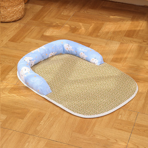 Alfombrilla de verano para cama de mascotas, nido de ratán inferior antideslizante y alfombrilla para dormir de hielo para perros y gatos, suministros para alfombrillas para perros - Product Image 3