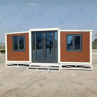 FLKT Bâtiment Conteneur Préfabriqué Extensible Robuste, Résistant aux Intempéries et Ignifuge, pour Bureau Mobile et Construction Portable, Disponible à la Location