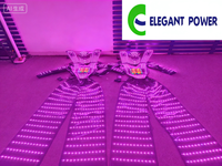 Costume de robot LED programmable avec écran d'affichage, combinaison lumineuse pleine couleur pour spectacle sur scène, soirée DJ et performance en boîte de nuit